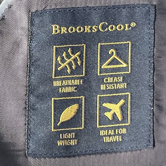 Brooks Brothers Fitzgerald Men's 46R Brooks Cool Grey Striped Jacket Sport Coat - Picture 13 of 15